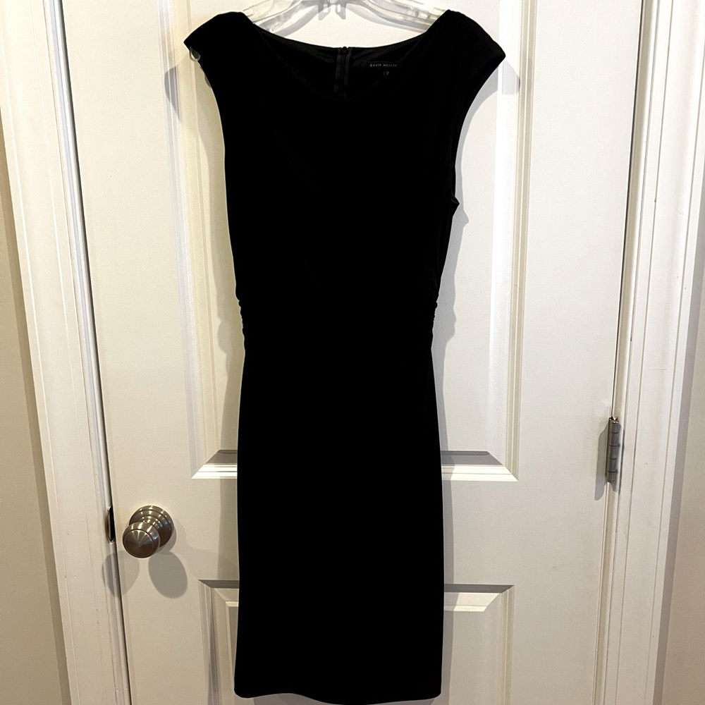 David Meister Black Evening Dress, Size 2.